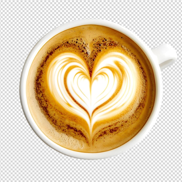 Latte Art Coffee Cup w kształcie serca