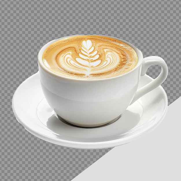 PSD 透明な背景に隔離されたコーヒーカップのラテ png