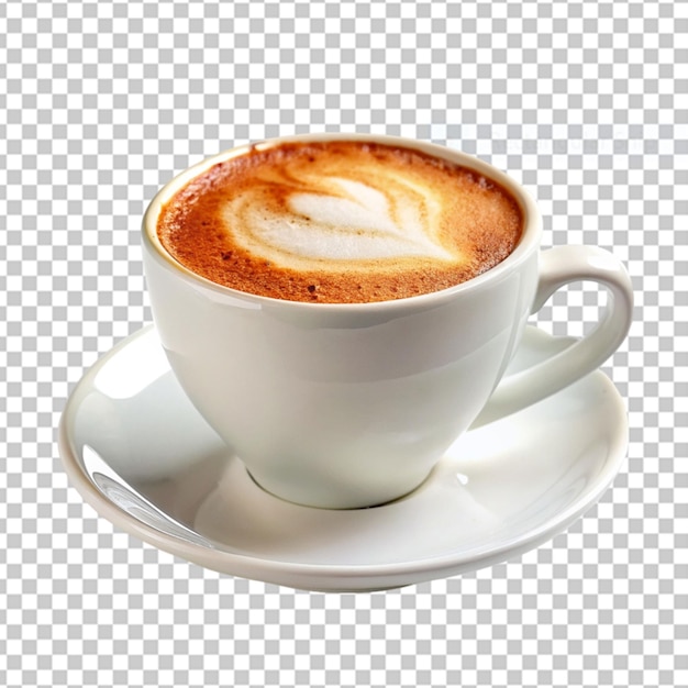 Latte isolated on transparent background