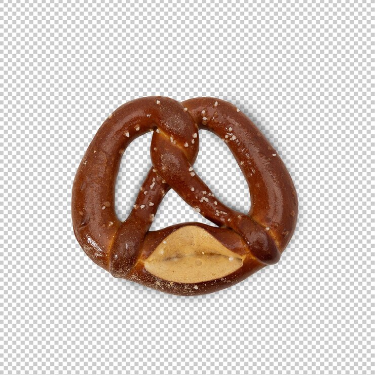 PSD laugen pretzel wycięty plik psd