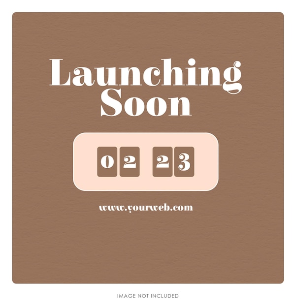 Launching soon social media post banner template