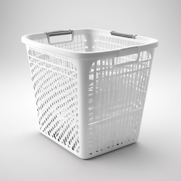 PSD laundry basket psd on a white background