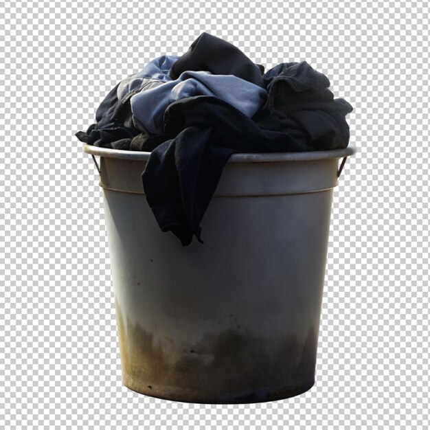 PSD a laundry bucket on transparent background