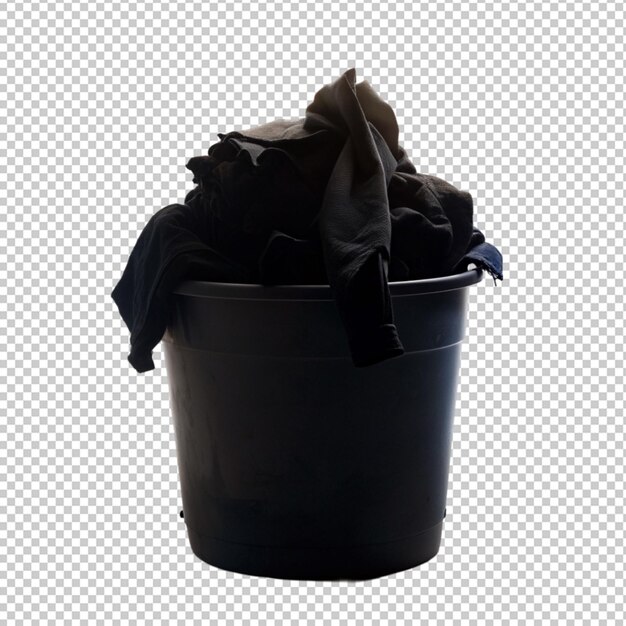 PSD a laundry bucket on transparent background