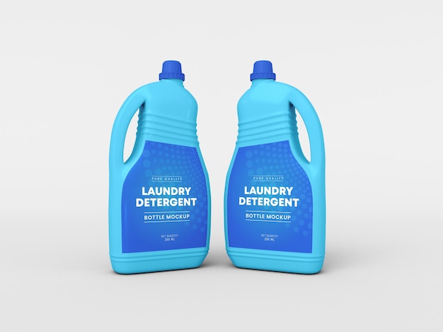 Laundry detergent bottle mockup