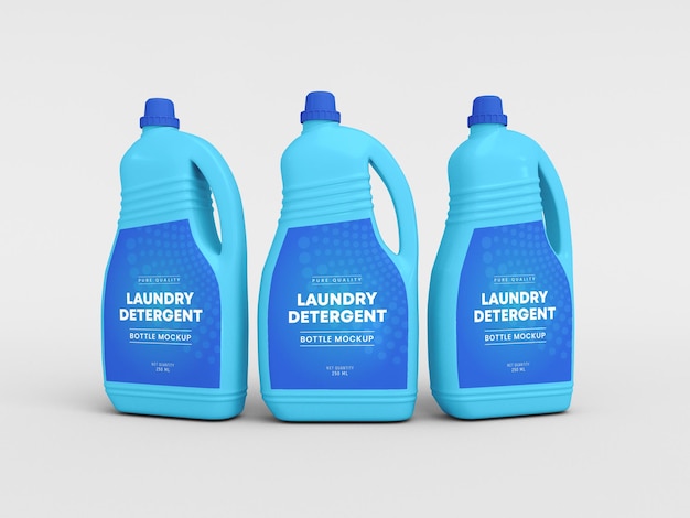 Laundry detergent bottle mockup