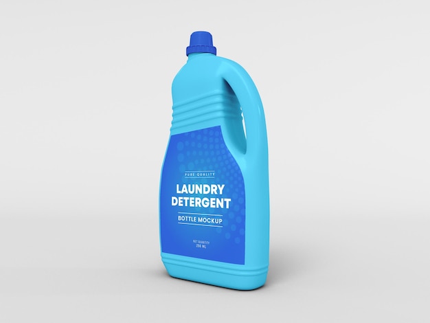 Laundry detergent bottle mockup