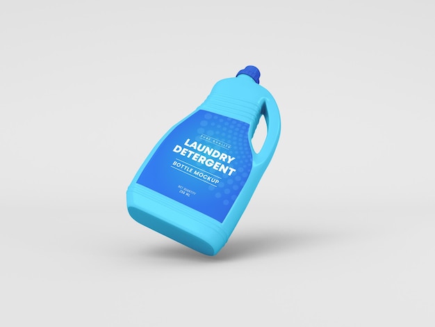 Laundry detergent bottle mockup