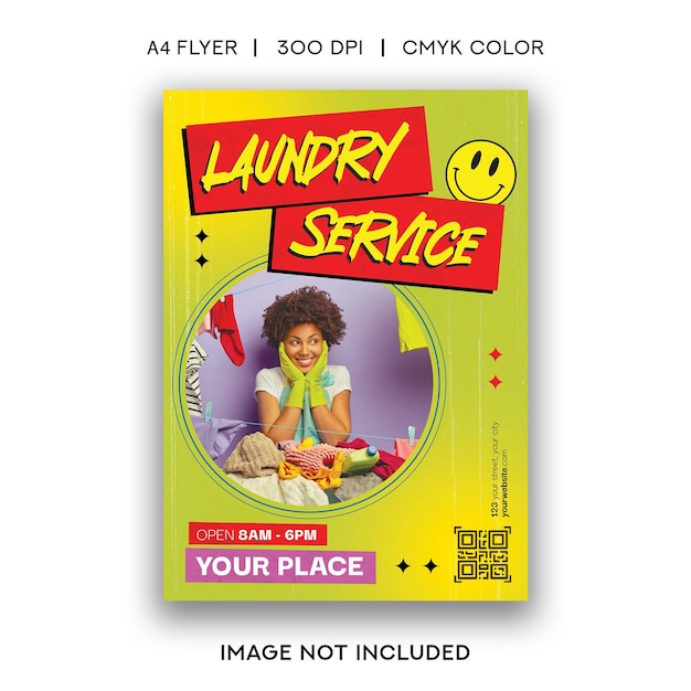 Laundry service flyer