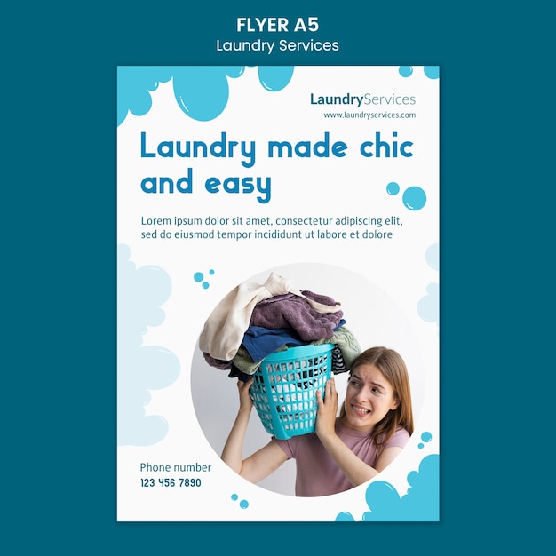 Laundry service template design