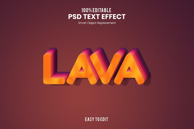 Lava Hot Magma Vet 3D-teksteffect