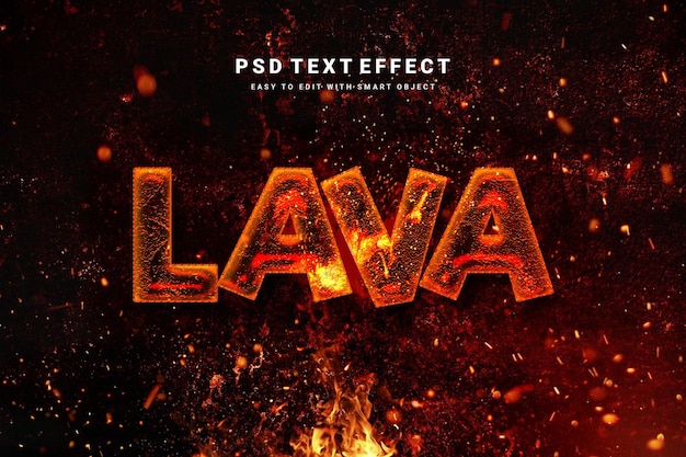 Lava text effect