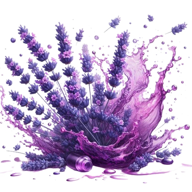 PSD lavendel splash