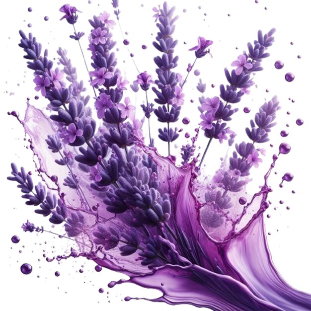 PSD lavendel splash