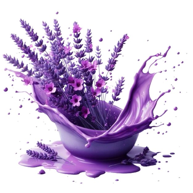 PSD lavendel splash