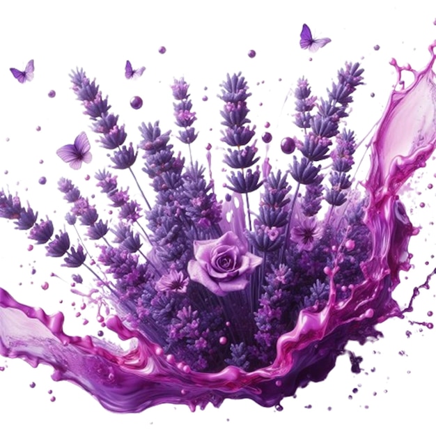 PSD lavendel splash