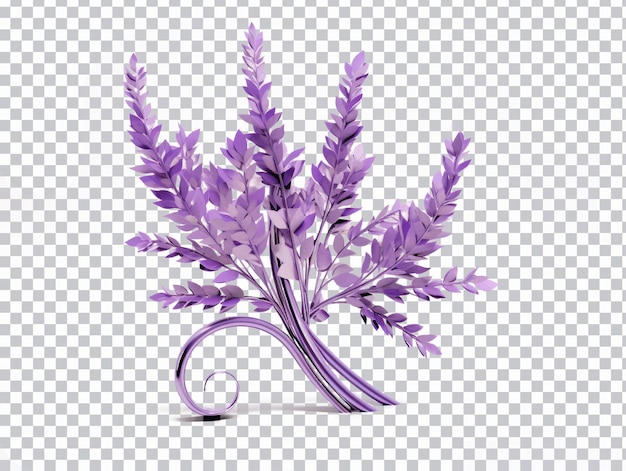 PSD lavender flower isolated
