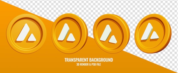 Lawinepictogram met 3D-rendering