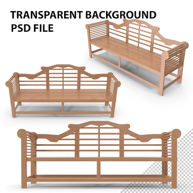 PSD Ławka ogrodowa png