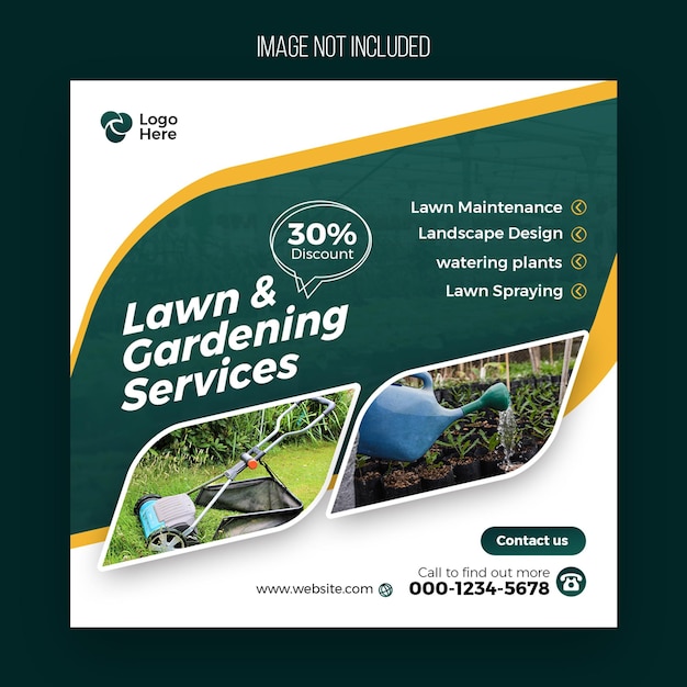 Lawn And Garden Service Social Media Post