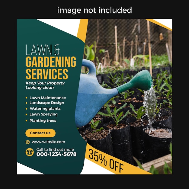 Lawn And Garden Service Social Media Post