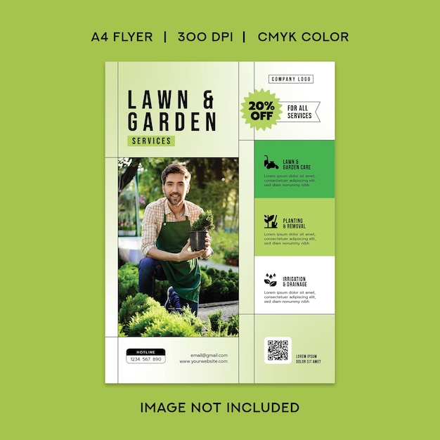 Lawn and garden services flyer