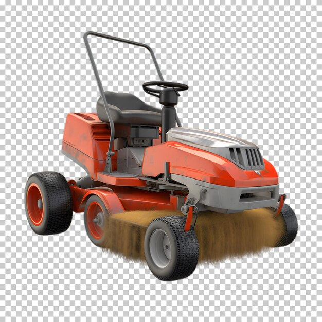 Lawn mower isolated on transparent background