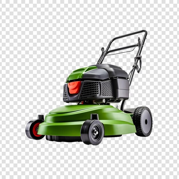 PSD lawn mower on a transparent background