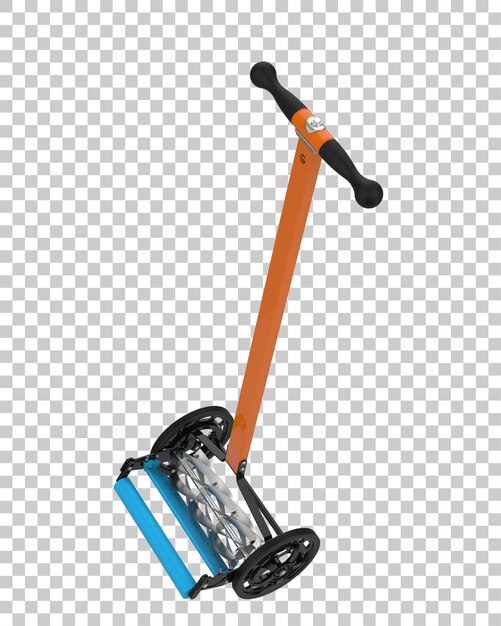 PSD lawn trimmer on transparent background 3d rendering illustration