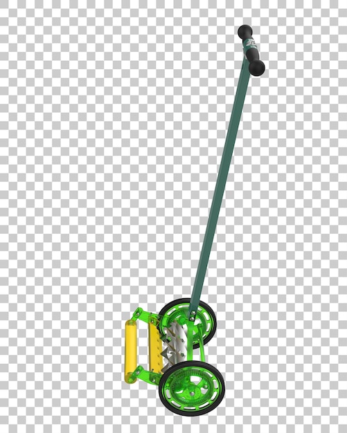 PSD lawn trimmer on transparent background 3d rendering illustration