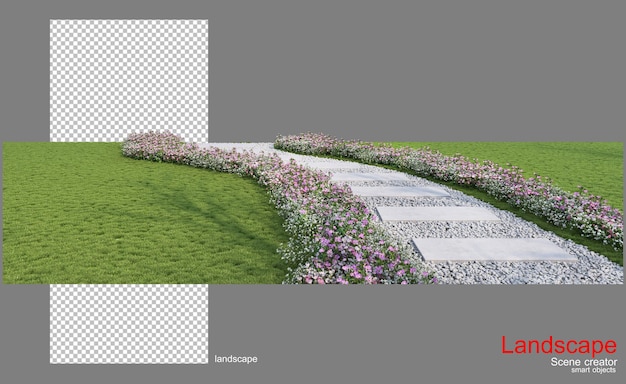 PSD lawns and flower gardens