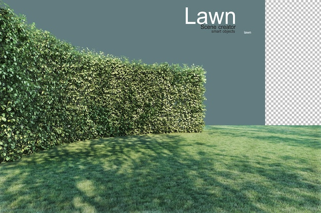 Lawns and tree walls in many forms.