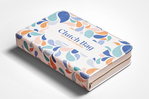 PSD layed clutch bag mockup