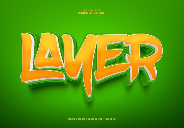 PSD layer 3d editable premium psd text effect