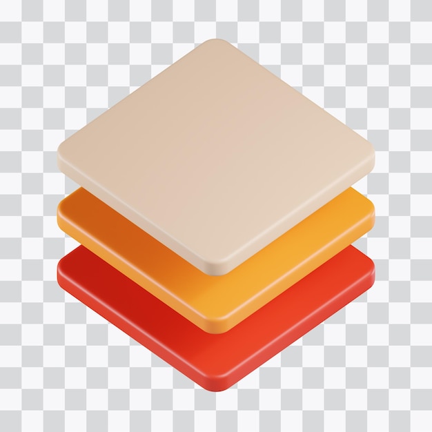 PSD layer 3d icon