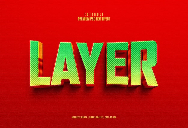 layer fully editable premium psd text effect