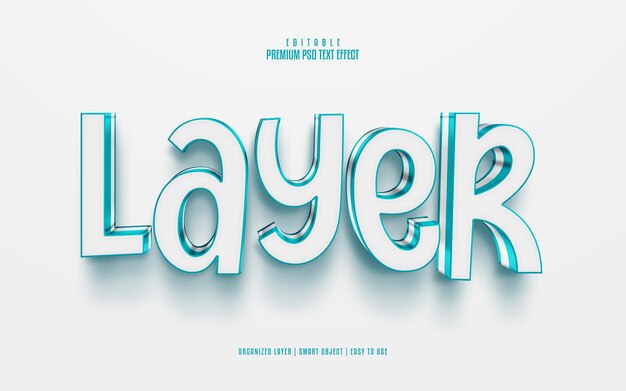 Layer fully editable premium psd text effect