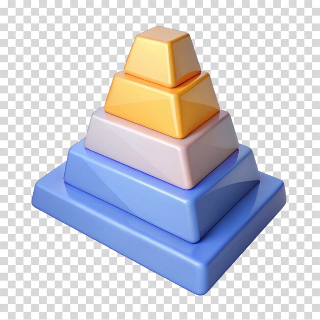 layered pyramid chart data visualization and hierarchy