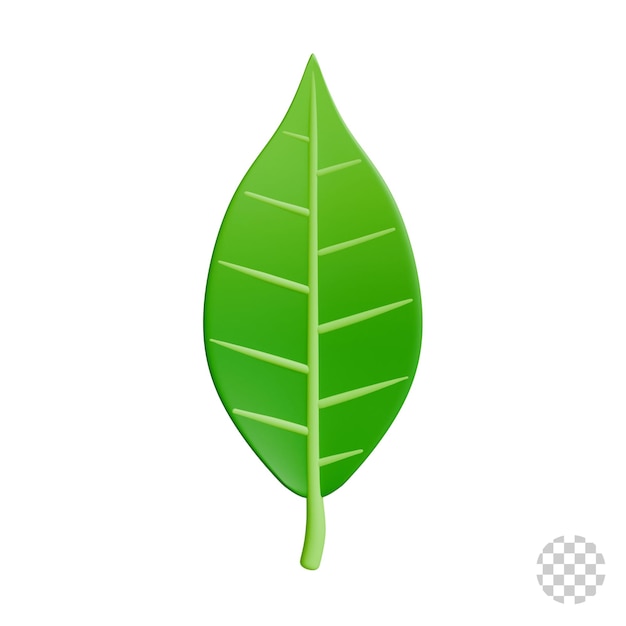 leaf 3d icon