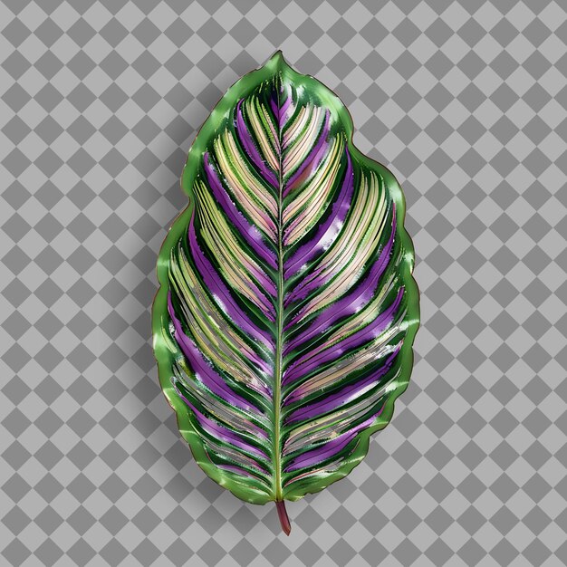 PSD a leaf that is purple and green with purple leaves