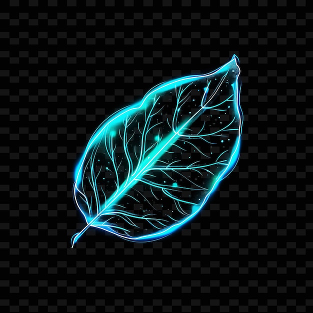 PSD a leaf with the word feather on it