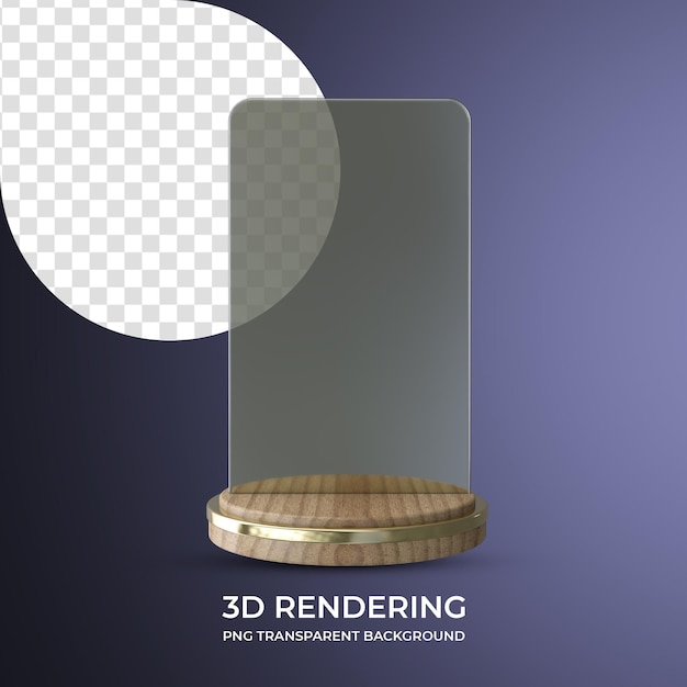 leaflet holder 3d rendering isolated transparent background