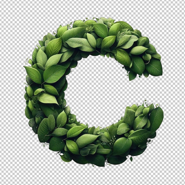 Leafy font artistry png