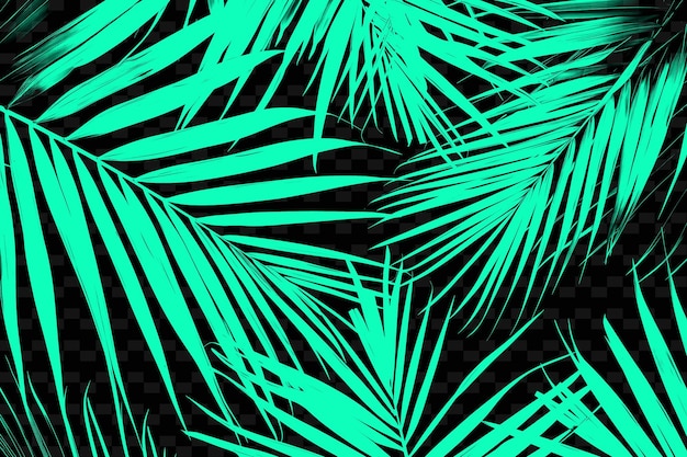 PSD leafy palm veins texture with symmetrical arranged and dense png creative overlay background decor