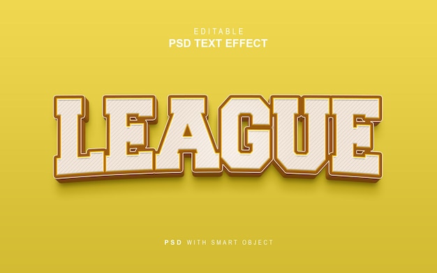 League text effect