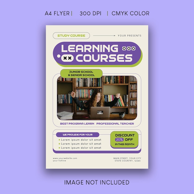 PSD learning courses flyer