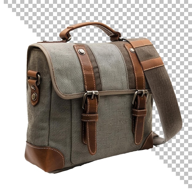 Leather Bag Isolated on Transparent Background