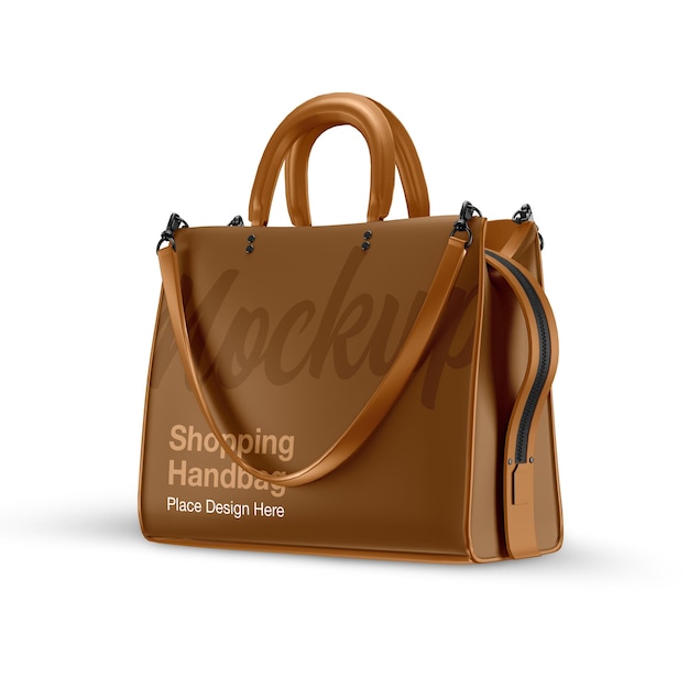 Mockup di borsa in pelle