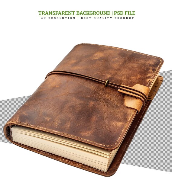 PSD leather bound note book