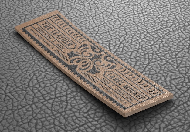 Leather Label Mockup